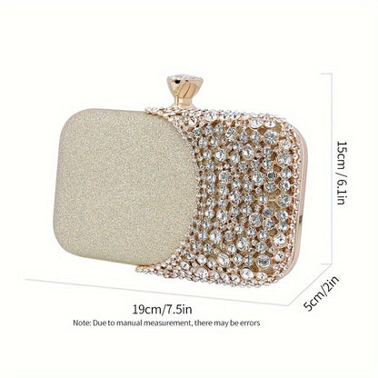 Women Clutch Bag Rhinestone Bling Sequin Evening Bag Vintage Crystal Beaded Wedding Cocktail Party Purse Sparkling purse MyFave Boutique