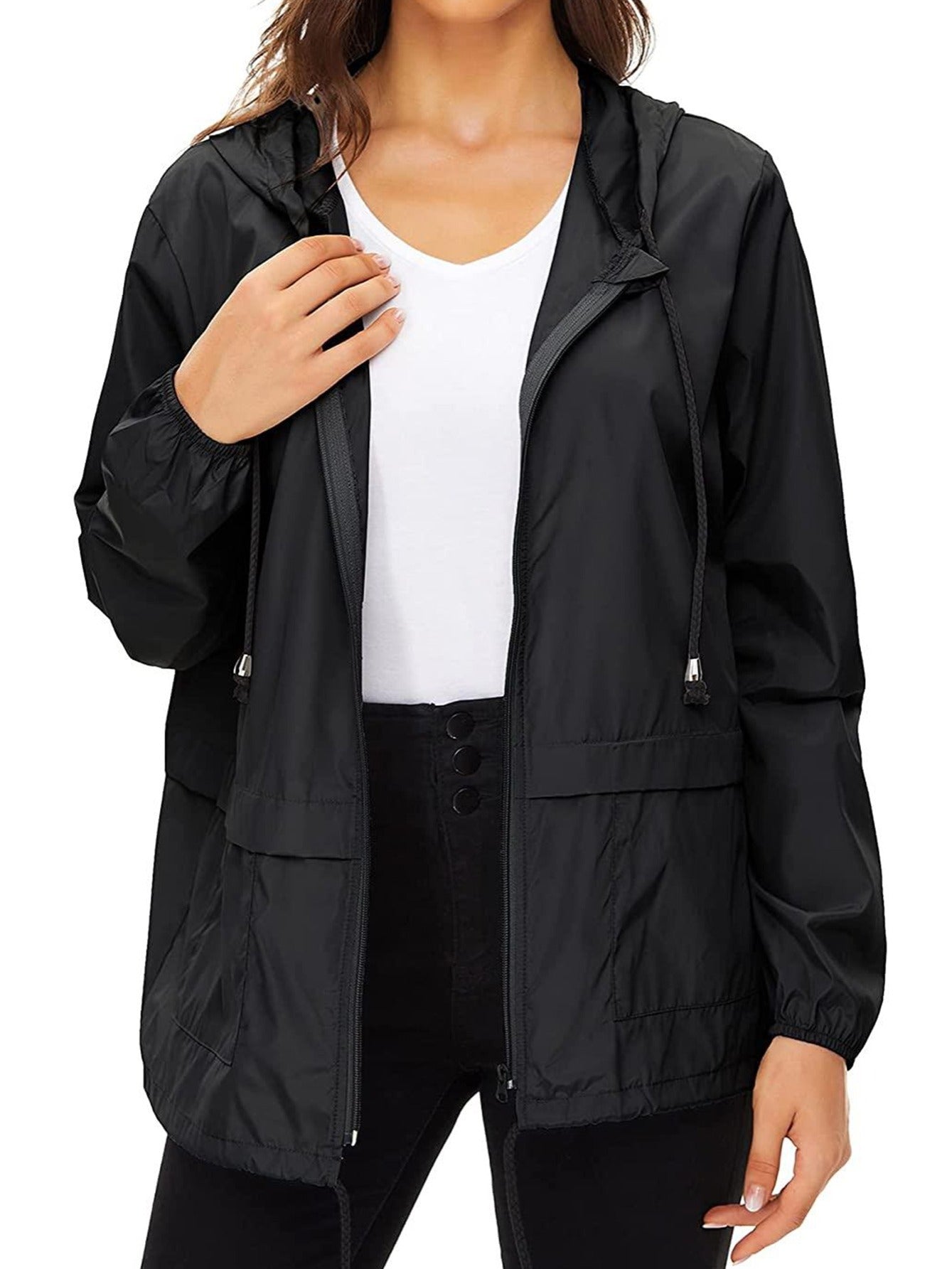 Women's Outwear Lightweight Rain Jacket Women Packable Raincoats Jacket MyFave Boutique