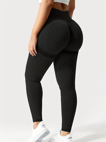 Women's High Waisted Smile Contour Leggings for Fitness and Yoga with Seamless Hip Lifting Design MyFave Boutique