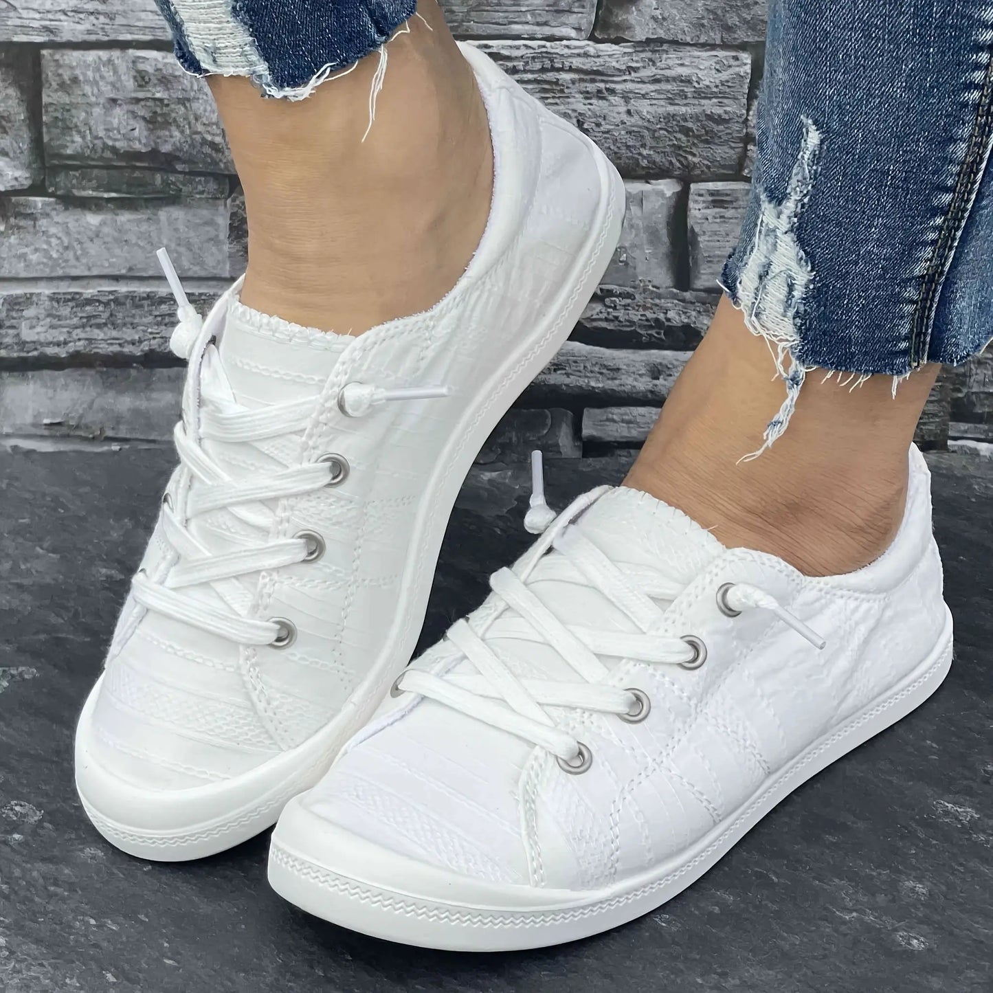 Women's Casual Canvas Sneakers for Outdoor Activities: All-Season Comfort Fit MyFave Boutique