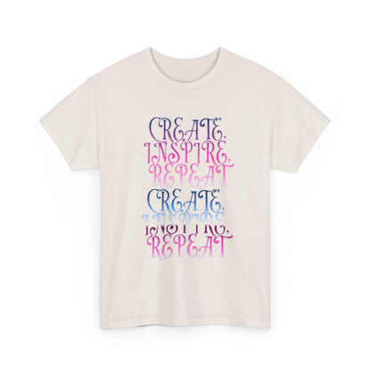 Create, Inspire,Repeat, Motivational, Inspirational Unisex T Shirt Printify