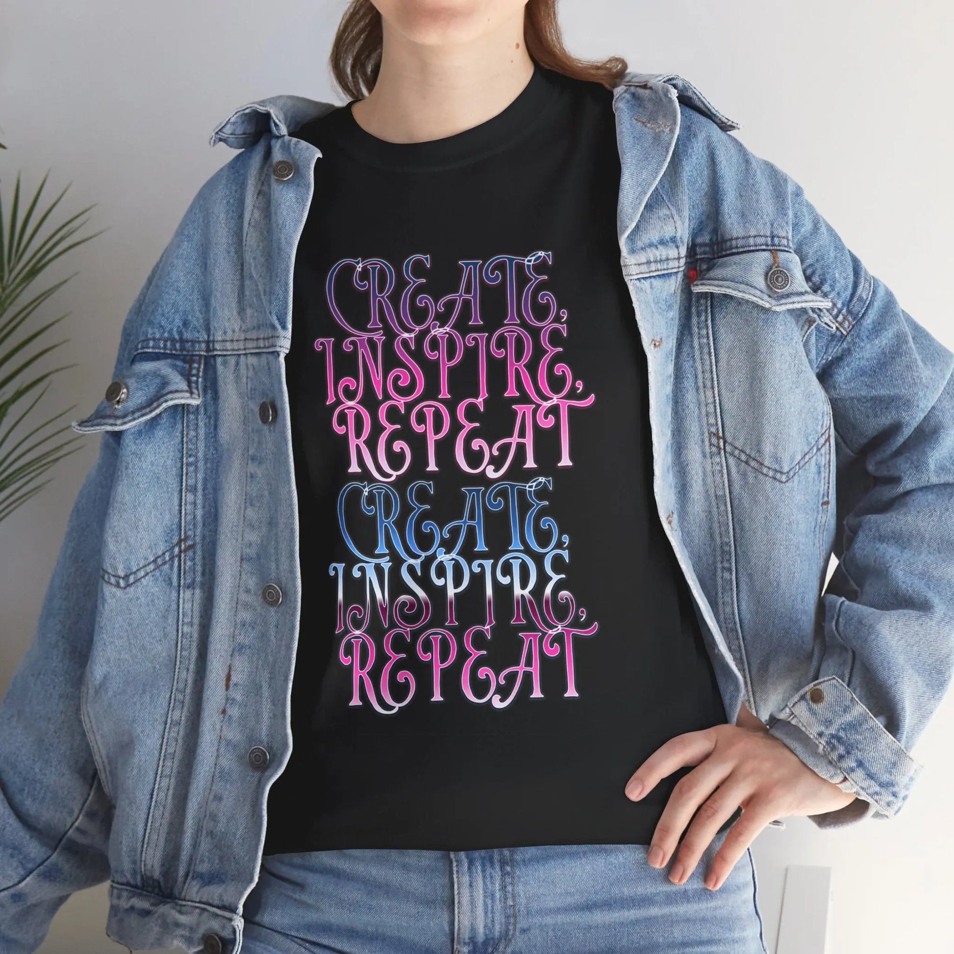 Create, Inspire,Repeat, Motivational, Inspirational Unisex T Shirt Printify