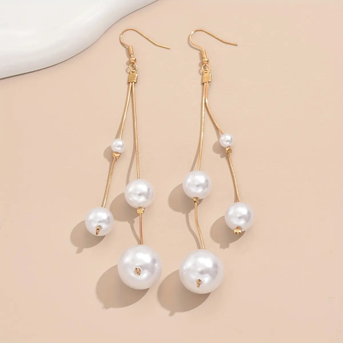 Elegant French-Inspired Faux Pearl Drop Earrings - Vintage Style, Resin Crafted for Women | Perfect for Parties & Casual Wear MyFave Boutique