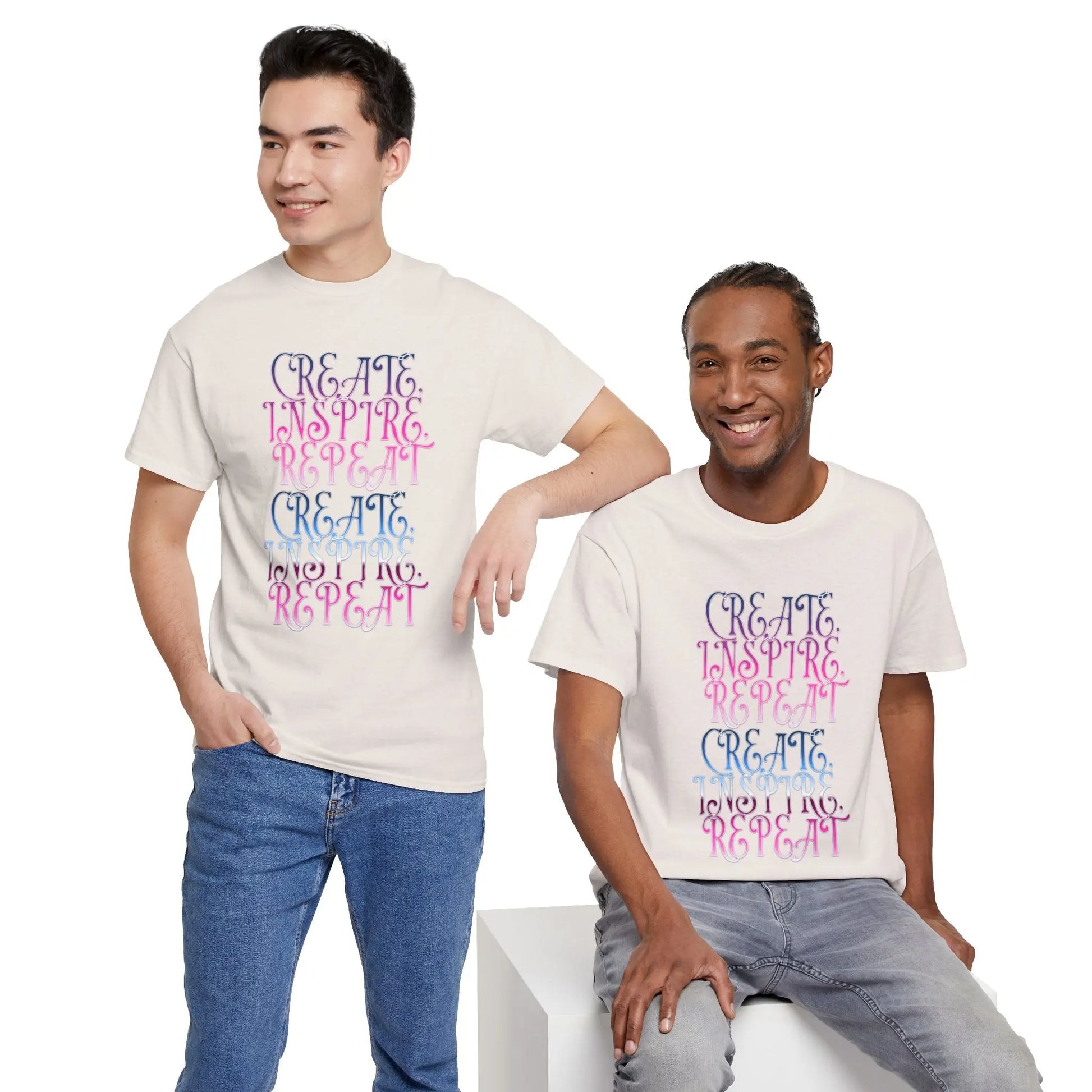 Create, Inspire,Repeat, Motivational, Inspirational Unisex T Shirt Printify