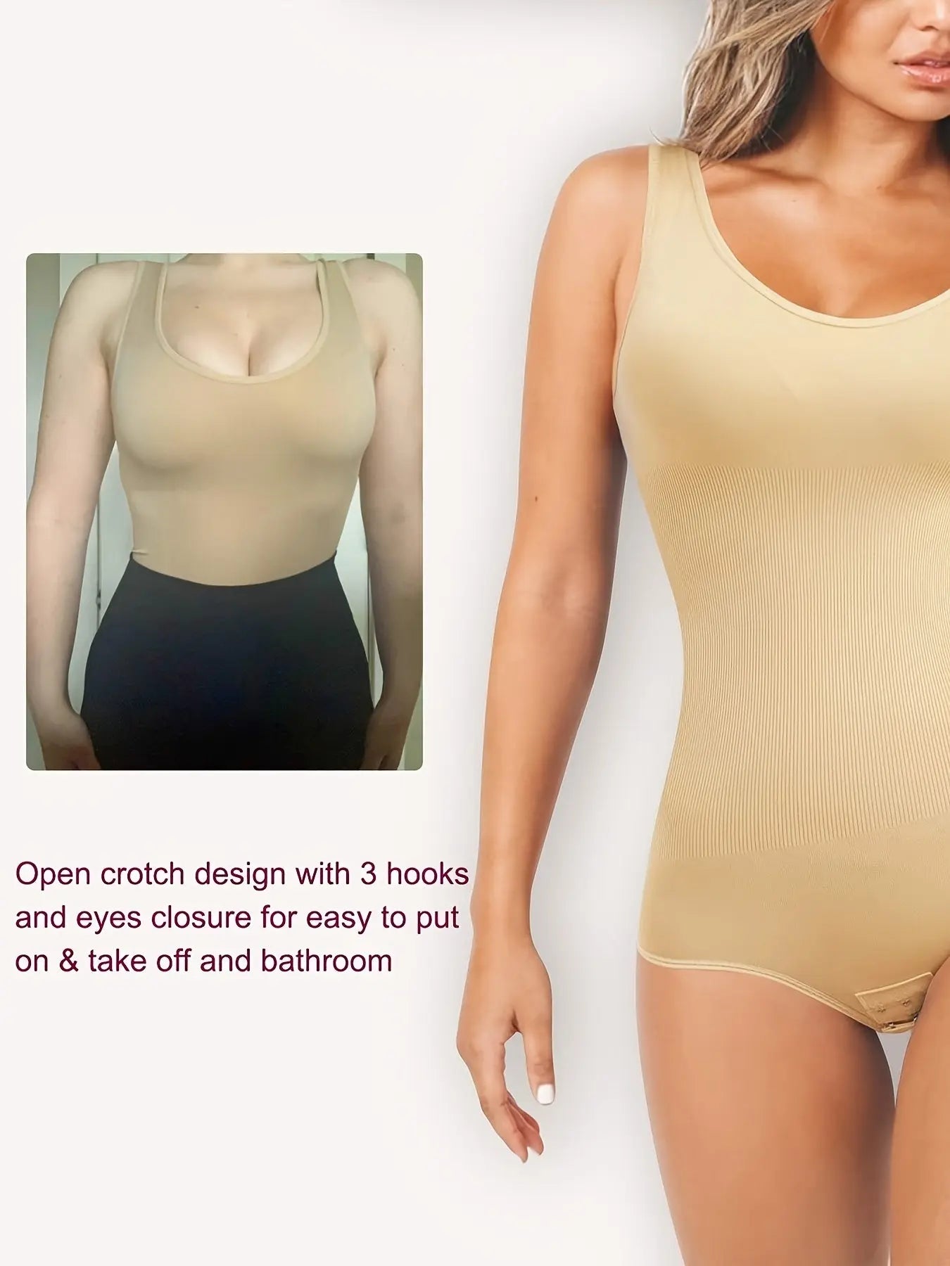 Seamless Women's Shapewear Bodysuit: Tummy Control, Waist Trainer, Full Body Shaping and Support MyFave Boutique