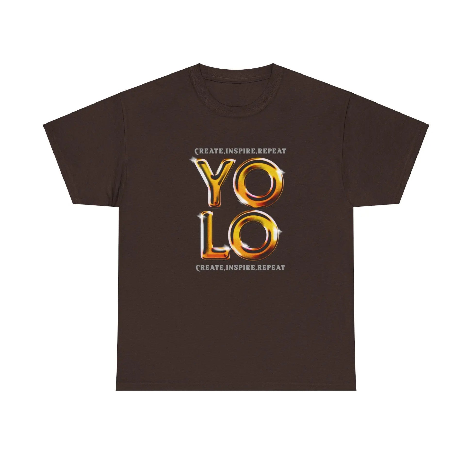 Create, Inspire, Repeat, Yolo, Motivational, Inspirational Unisex Cotton T-Shirt Printify