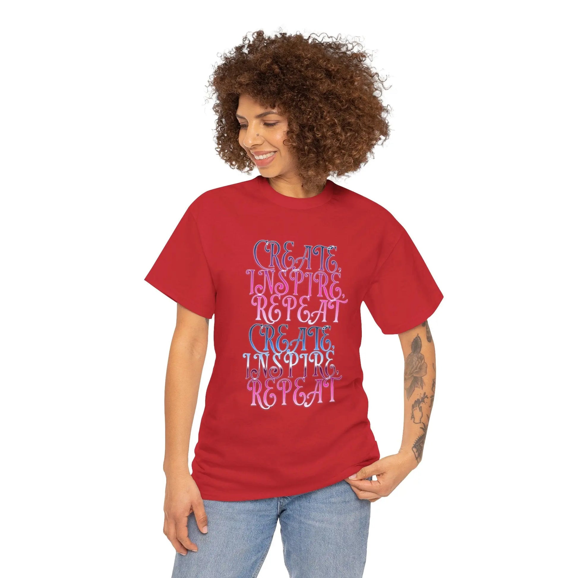 Create, Inspire,Repeat, Motivational, Inspirational Unisex T Shirt Printify