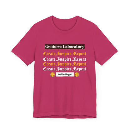 Create, Inspire, Repeat, Motivational, Inspirational Unisex T-Shirt Printify