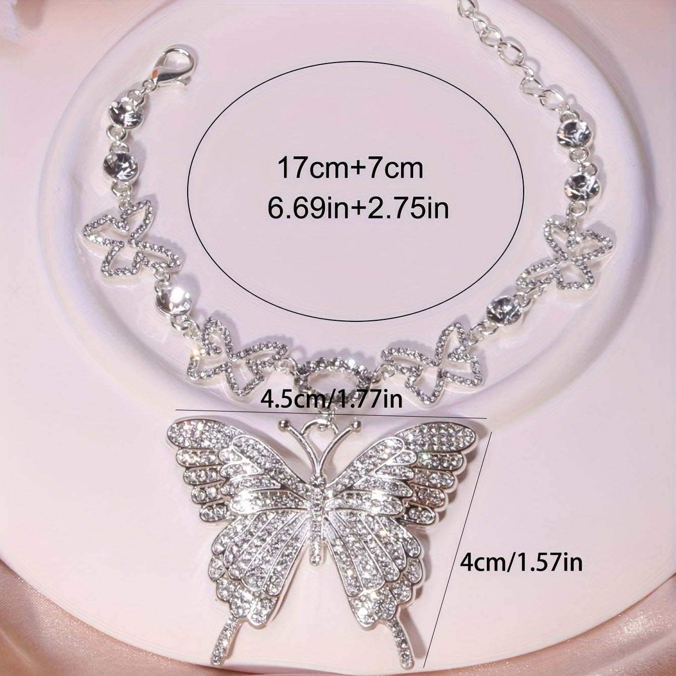 Full Rhinestones Size Butterfly design Anklet 1pcs personality female foot chain MyFave Boutique