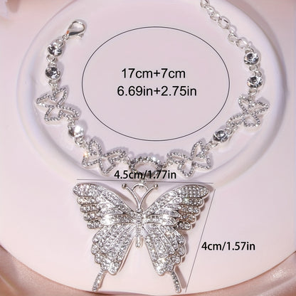 Full Rhinestones Size Butterfly design Anklet 1pcs personality female foot chain MyFave Boutique