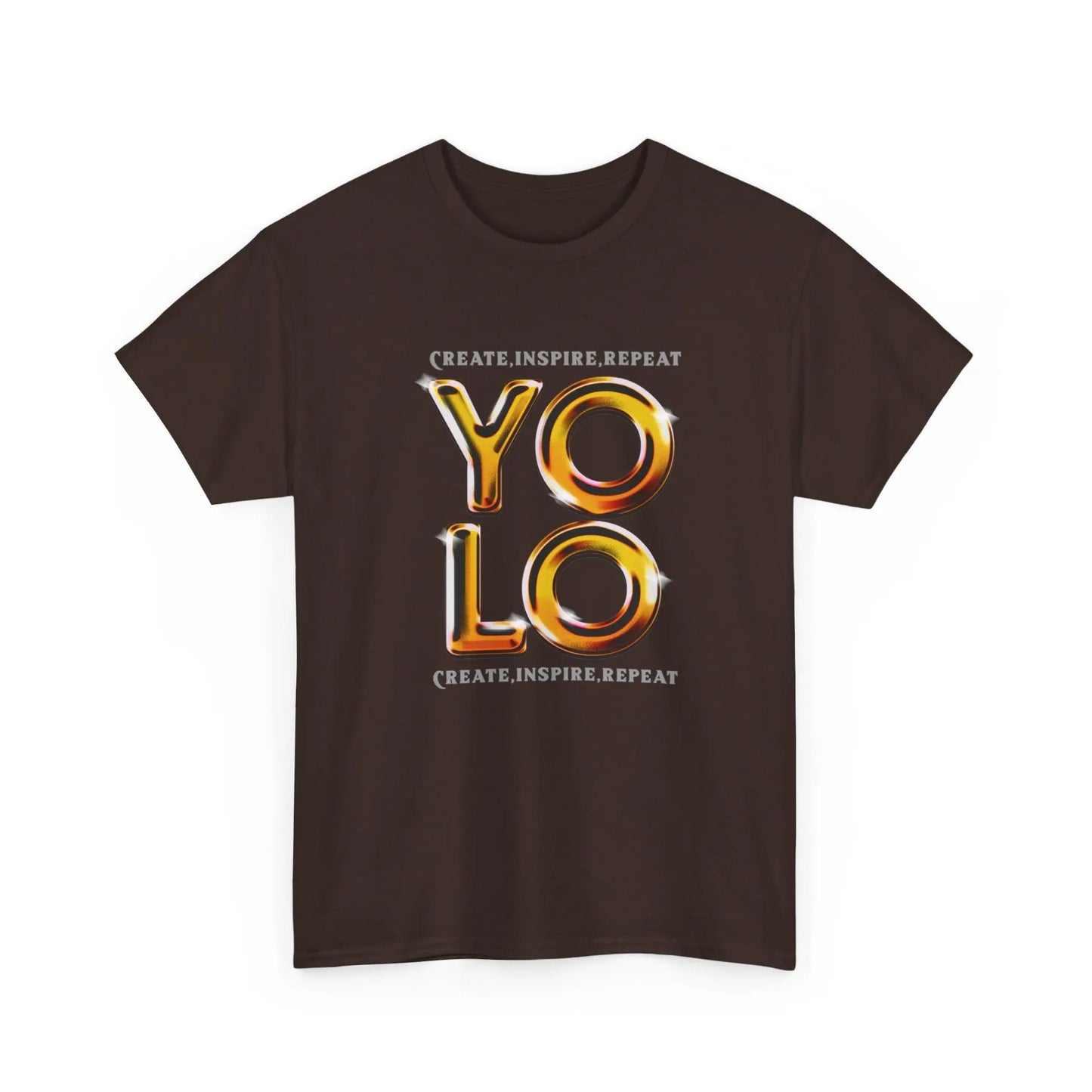 Create, Inspire, Repeat, Yolo, Motivational, Inspirational Unisex Cotton T-Shirt Printify