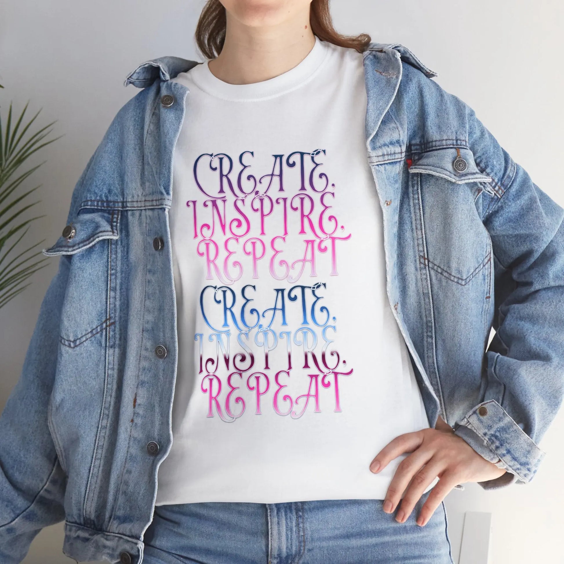 Create, Inspire,Repeat, Motivational, Inspirational Unisex T Shirt Printify