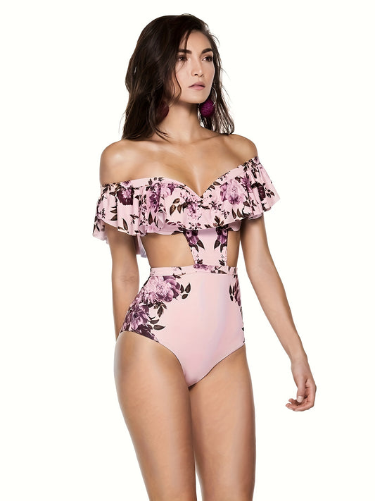 One-piece swimsuit-one shoulder and backless MyFave Boutique