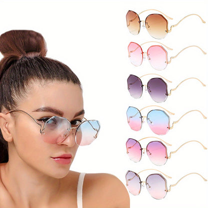 3pcs Women's Glasses Frameless Frame Glasses Street Photo Graphy Fashion Glasses For Men And Women MyFave Boutique