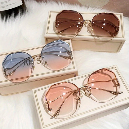 3pcs Women's Glasses Frameless Frame Glasses Street Photo Graphy Fashion Glasses For Men And Women MyFave Boutique