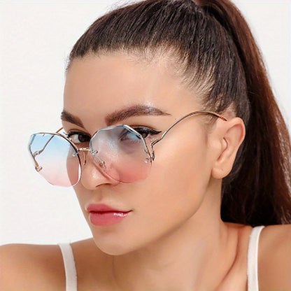 3pcs Women's Glasses Frameless Frame Glasses Street Photo Graphy Fashion Glasses For Men And Women MyFave Boutique