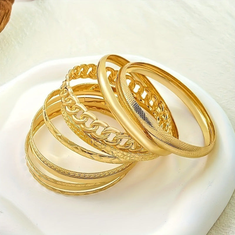 10 Pcs Set of Delicate Bracelet Alloy Jewelry Delicate Female Bracelet for Daily Party Gift for Women MyFave Boutique