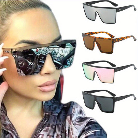 Unisex Vintage Oversized Glasses, Trendy Large Frame, Anti Glare Fashion Eyewear, Accessory For Men And Women MyFave Boutique