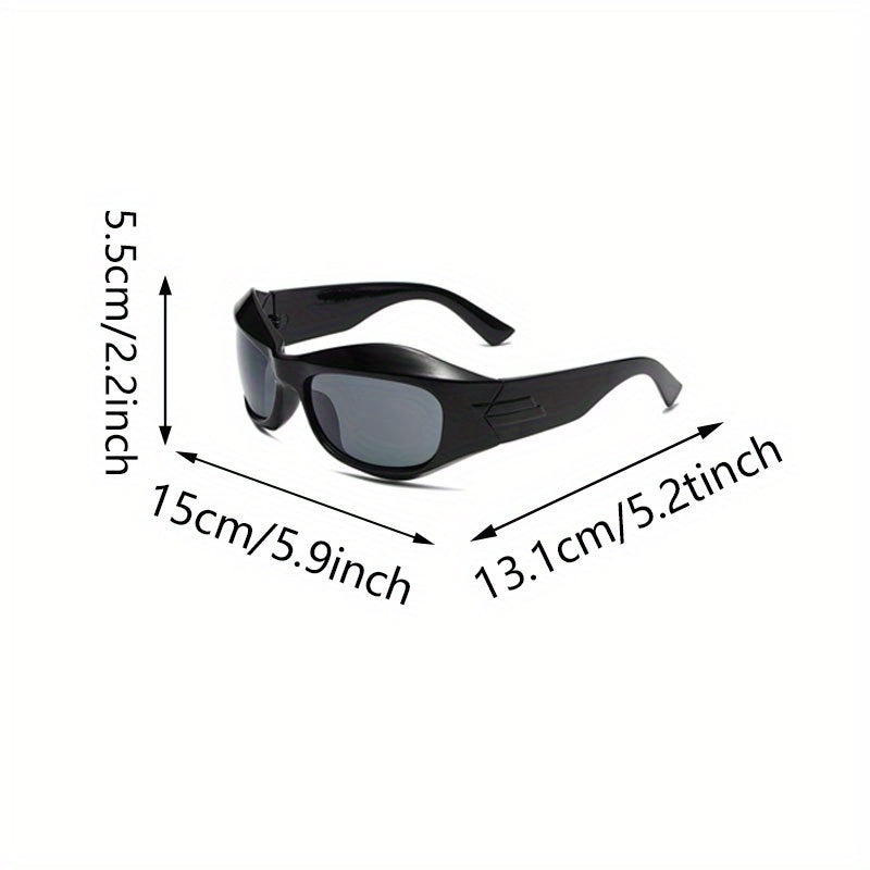 4pcs/set Wide Temple Glasses For Women Men, Casual Fashion Sun Shades For Driving Beach Travel MyFave Boutique