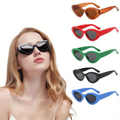 5pcs/set Cat Eye Glasses For Women Men, Casual Fashion Full Frame Sun Shades For Driving Beach Travel MyFave Boutique