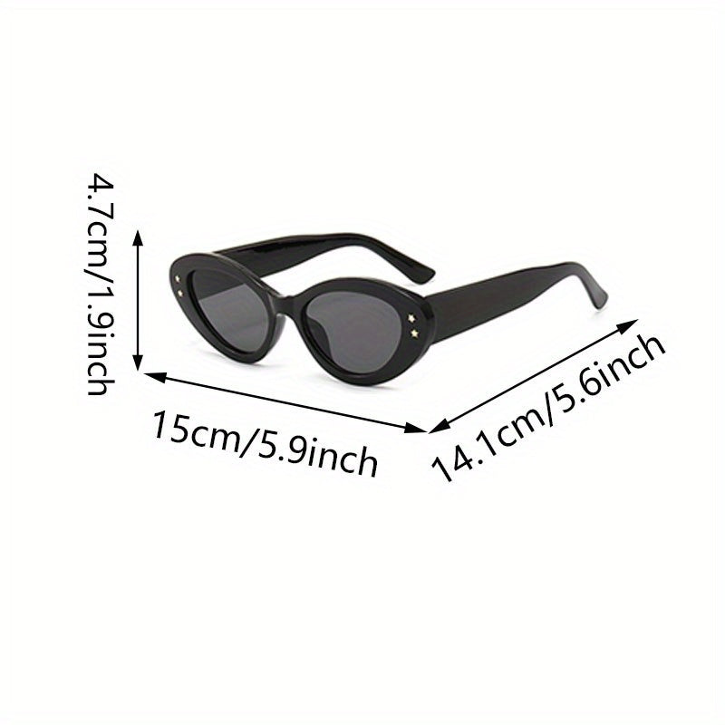 5pcs/set Cat Eye Glasses For Women Men, Casual Fashion Full Frame Sun Shades For Driving Beach Travel MyFave Boutique