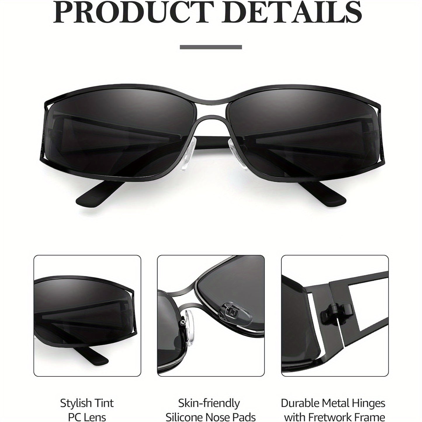 Sunglasses for Women and Men: Stylish Punk Fashion Sun Shades for Beach Parties, Clubbing, and Outdoor Photography MyFave Boutique