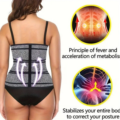 Women's Waist Trainer Corset for Weight Loss, Sweat-Absorbing Abdominal Belt, Compression Exercise Belt for Tummy Control and Shapewear MyFave Boutique