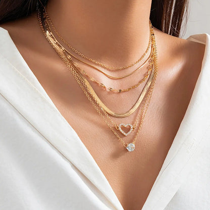 6-Piece Gold Snake Chain Choker Necklace Set - Trendy Jewelry Gift for Women and Girls - Ideal for Any Occasion MyFave Boutique