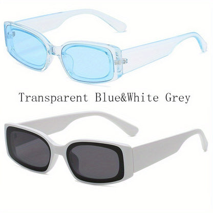 2pcs/set New Candy Color Sunglasses Men and Women's Simple Fashion High-value Sunglasses Retro Personalized Glasses MyFave Boutique