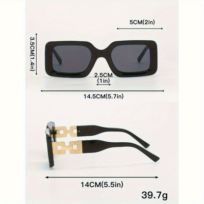 Women's stylish square glasses, stylish sunshades, suitable for driving and beach trips, unisex accessories MyFave Boutique