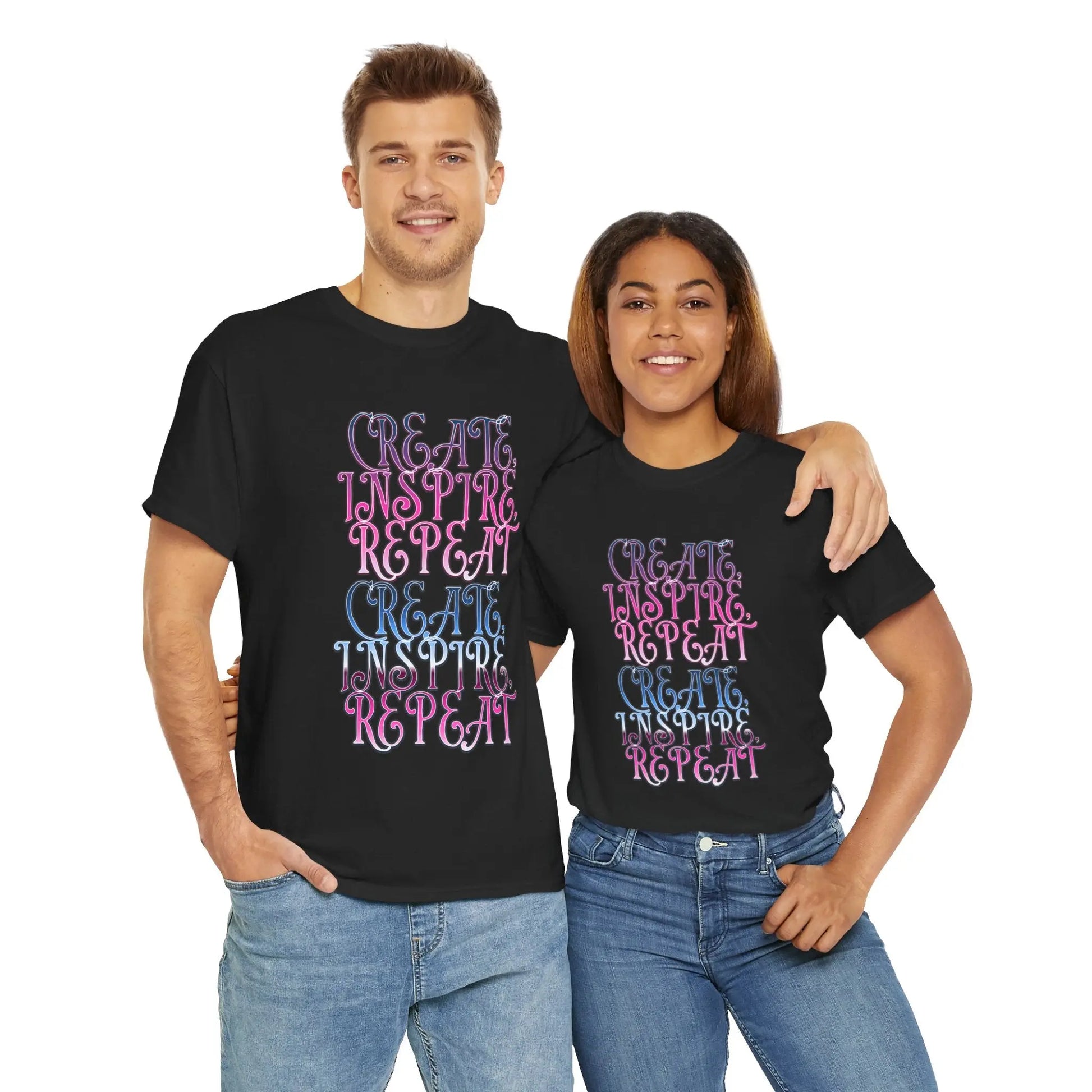 Create, Inspire,Repeat, Motivational, Inspirational Unisex T Shirt Printify