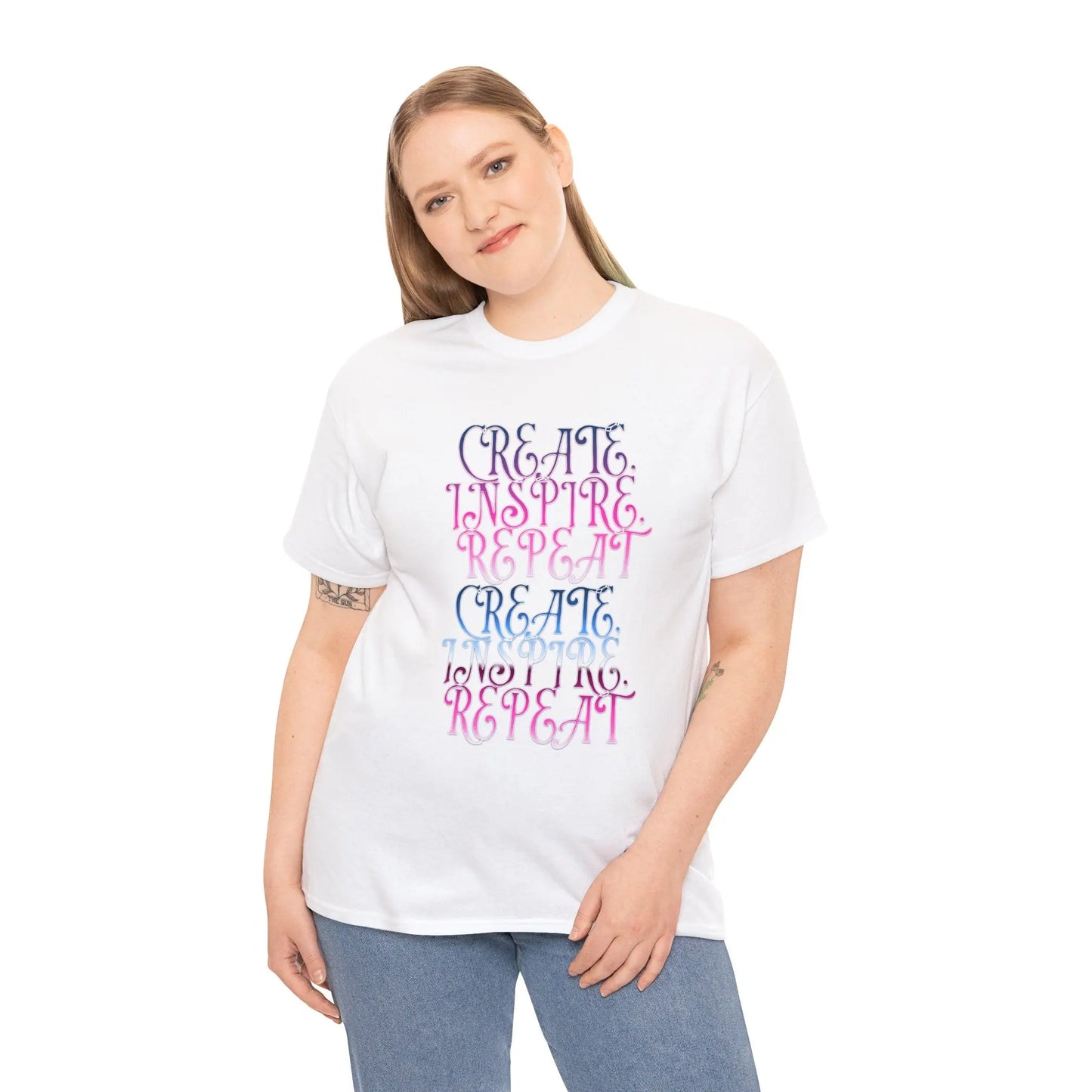 Create, Inspire,Repeat, Motivational, Inspirational Unisex T Shirt Printify