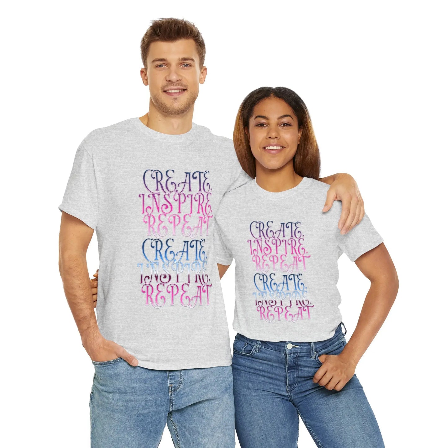 Create, Inspire,Repeat, Motivational, Inspirational Unisex T Shirt Printify