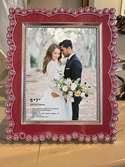 Modern Elegance, Picture Frame 5x7" (127x177.8mm) - Red MyFave Boutique