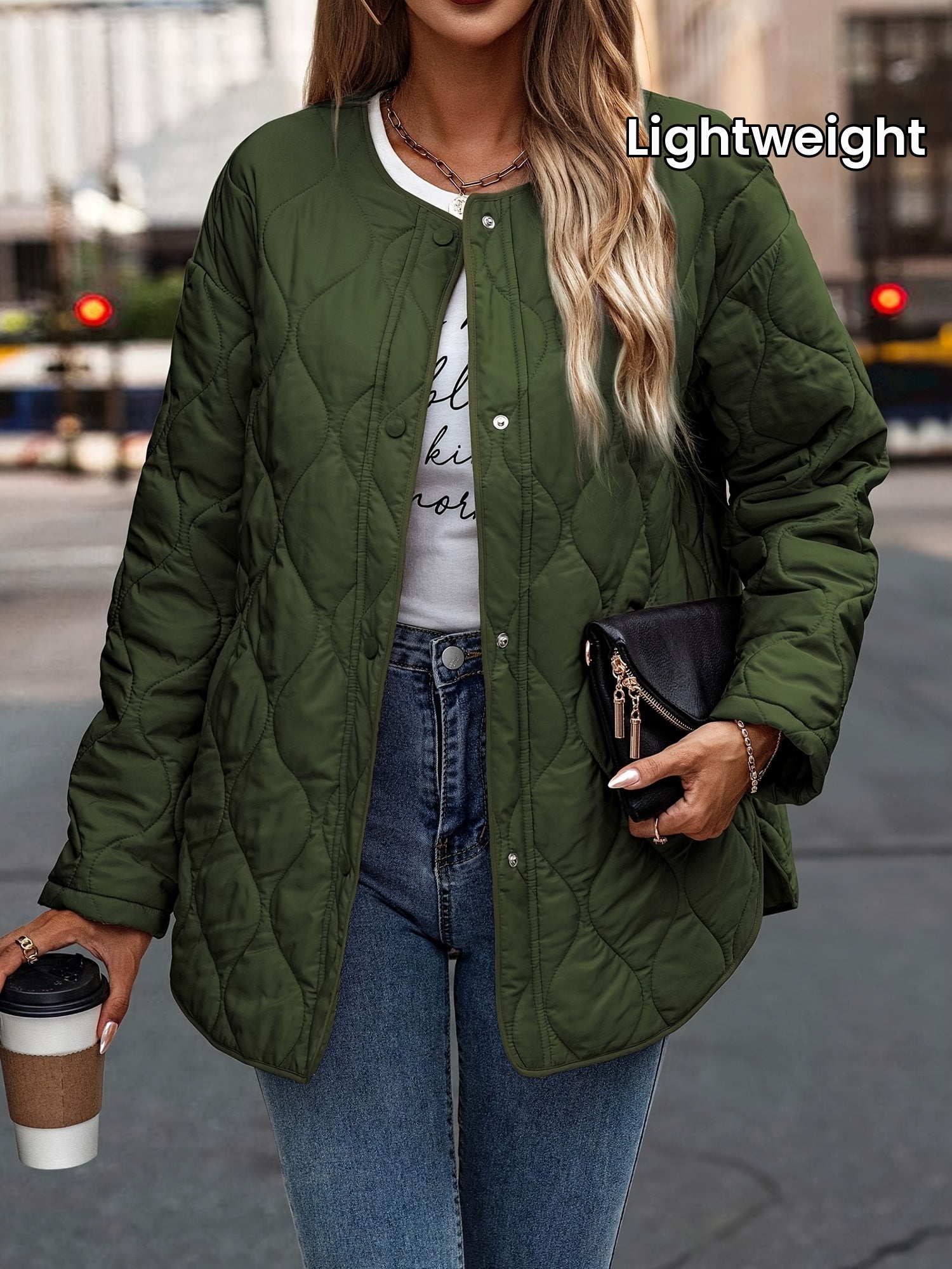 Women's Fall Clothes Trendy Casual Lightweight Jackets Oversized Winter Coat Outerwear with Pockets MyFave Boutique