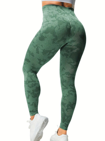 Camo Seamless High Waist Scrunch Butt Workout Leggings for Women - Athletic Gym Yoga Leggings MyFave Boutique