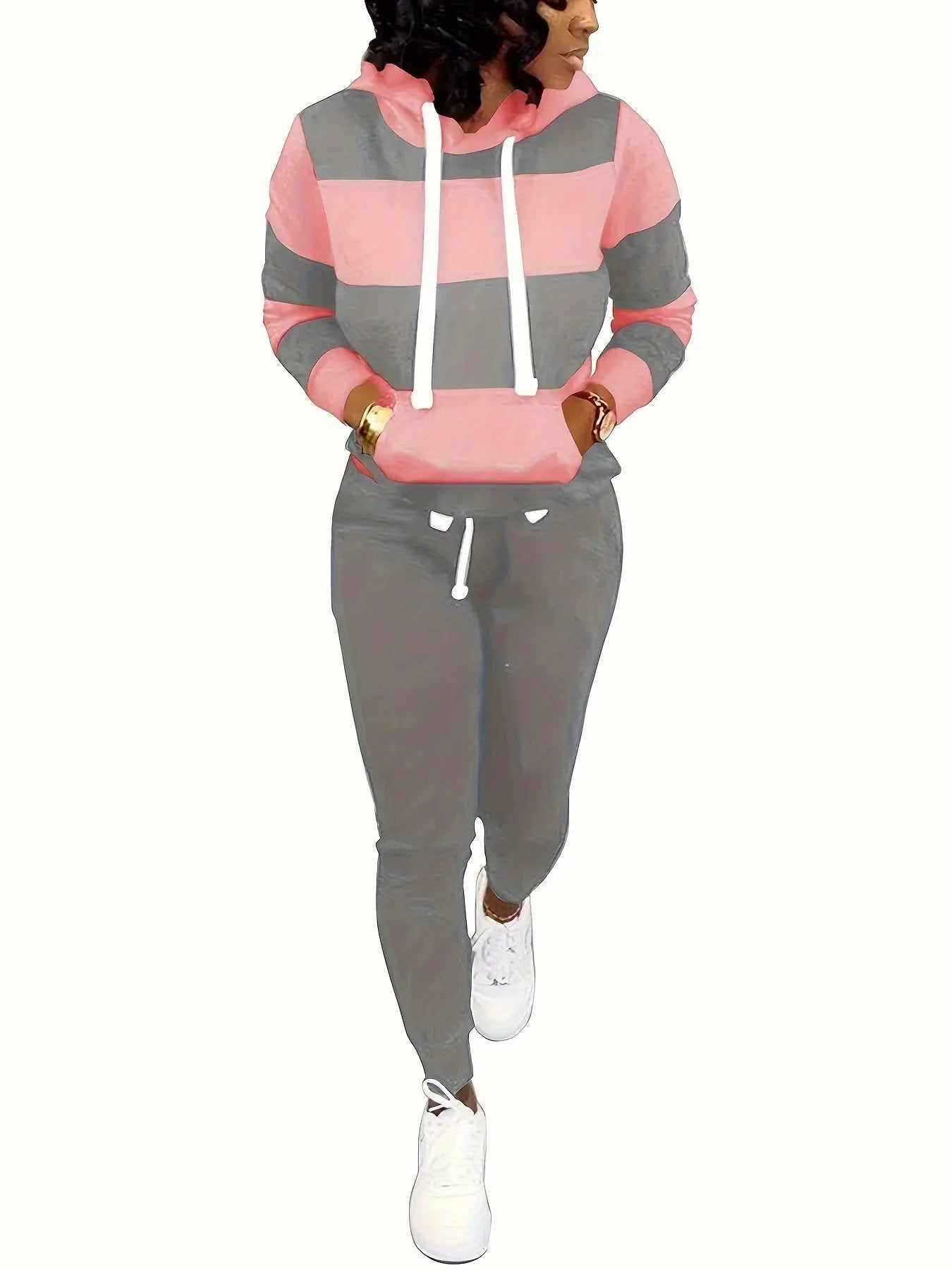 Two Piece Outfits For Women Casual Jogging Suit Set Long Sleeve Sweatshirt And Sweatpants Tracksuit Athletic Loungewear MyFave Boutique