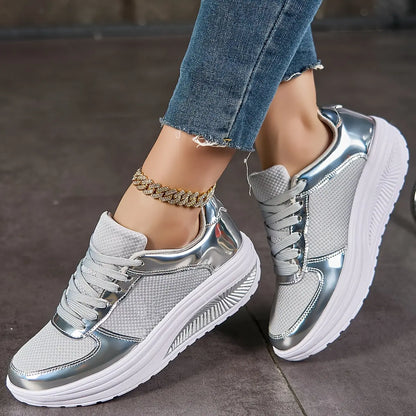 Mesh Breathable Lightweight Running Shoes, Women's Mesh Shoes, Sports Casual Shoes, Thick Bottom New Summer Sneakers MyFave Boutique