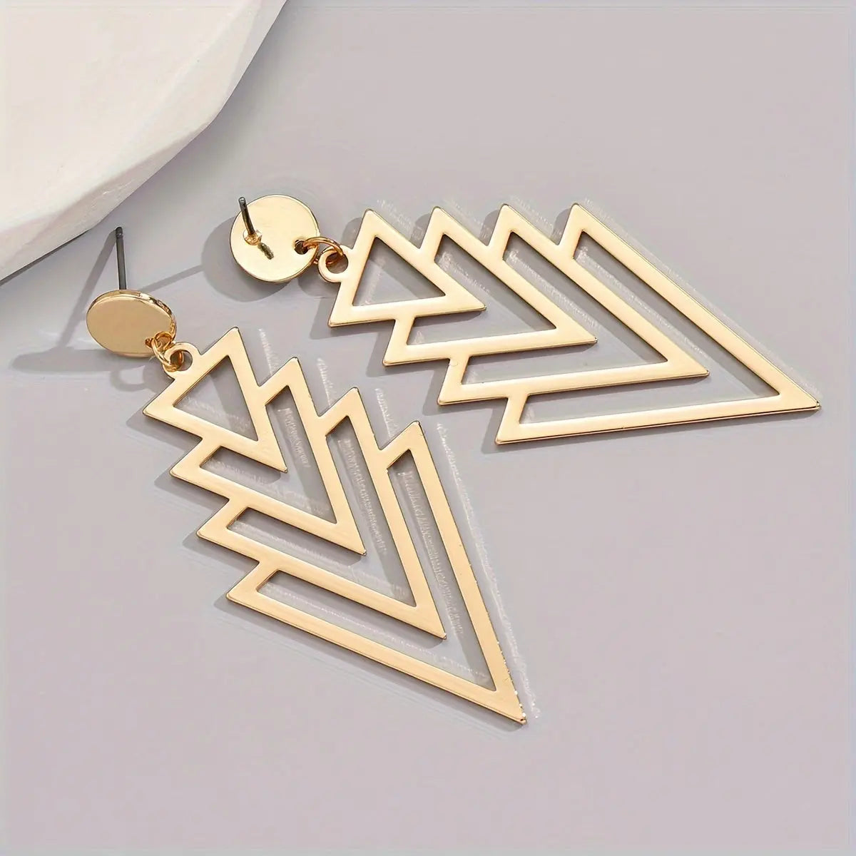 Geometric Triangular Earrings: Adorable and Suitable for Everyday Wear or Festive Occasions MyFave Boutique