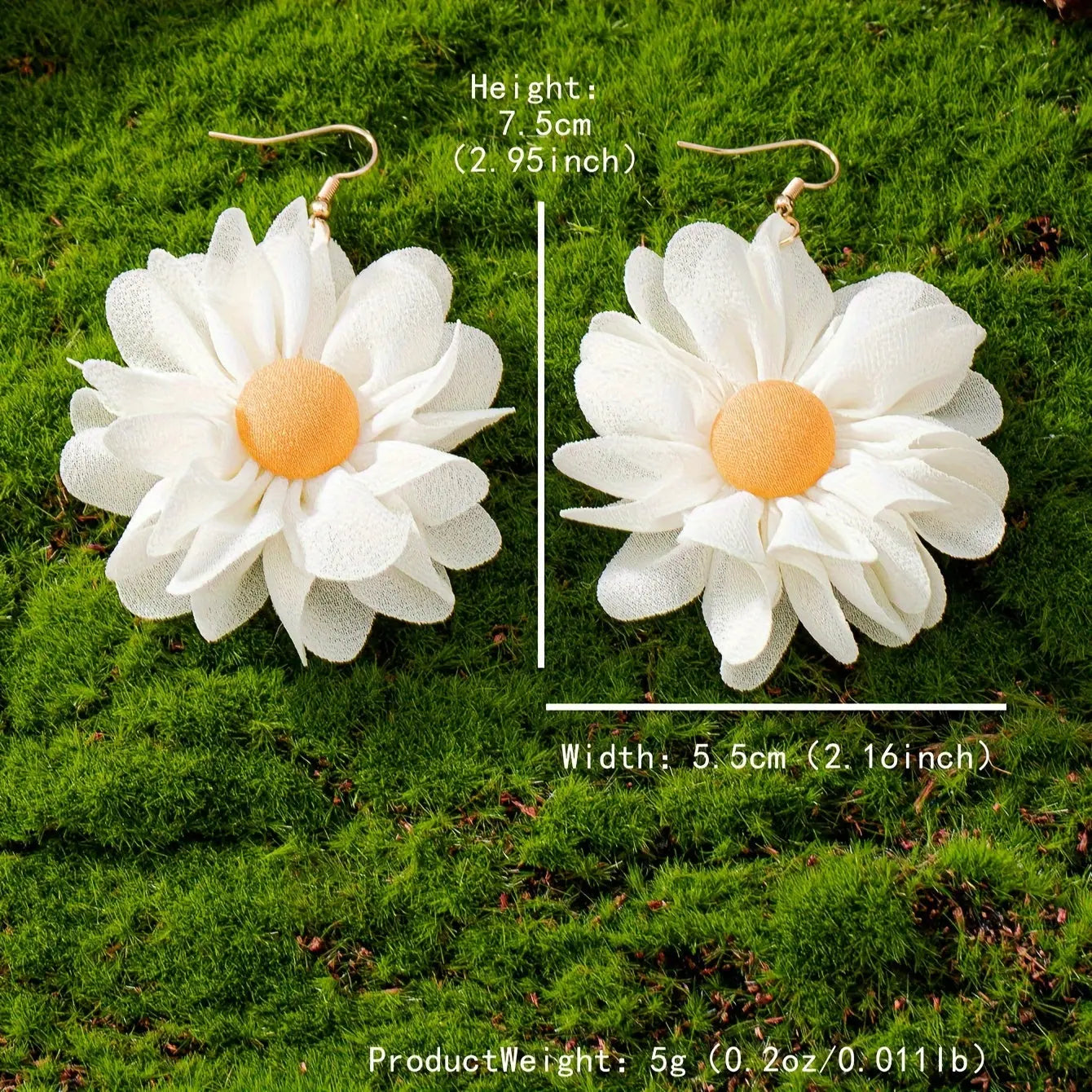 Elegant Vintage Style Daisy Earrings: Perfect for Parties, Weddings, and Everyday Wear - No Power Required MyFave Boutique