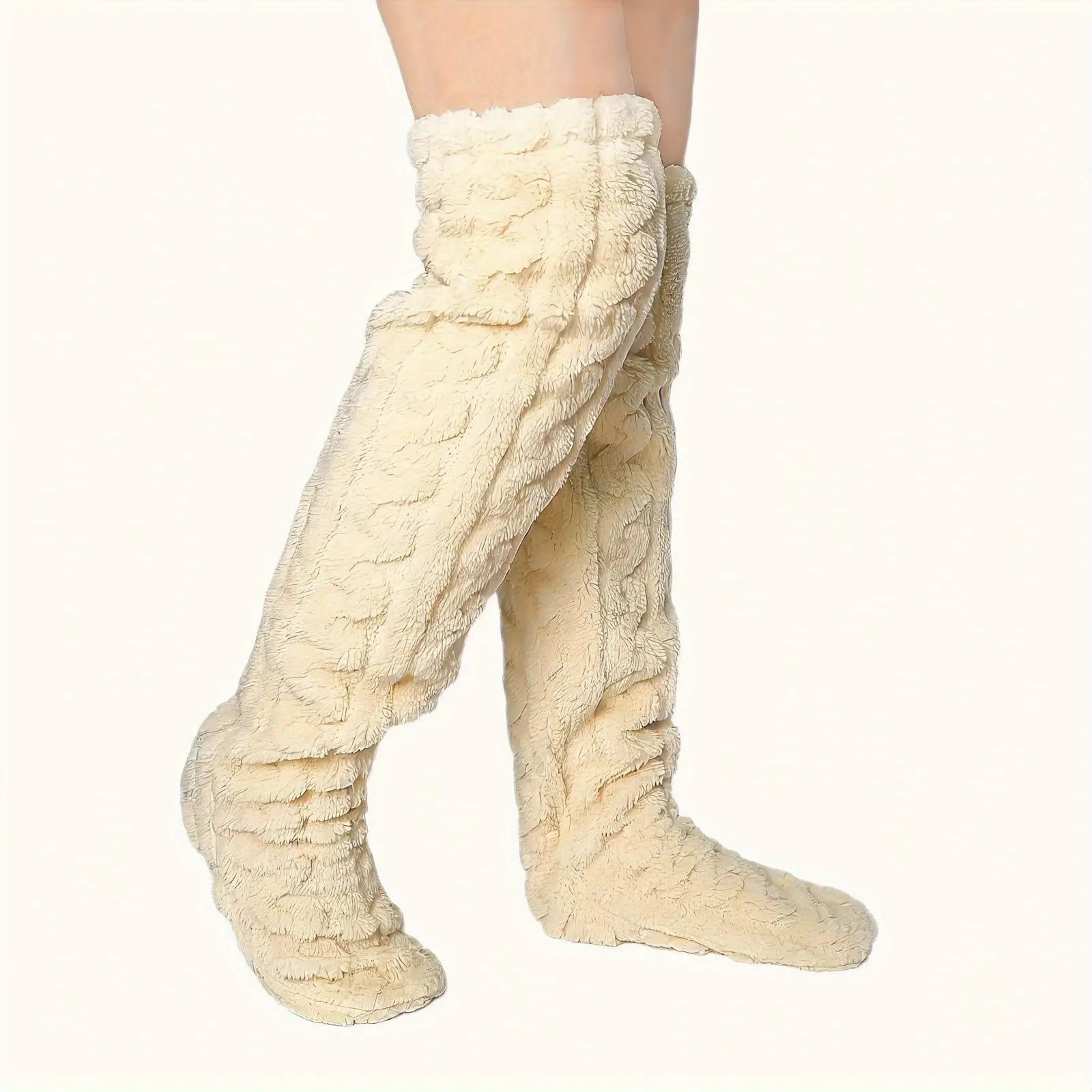 Matching Striped Over-the-Knee Socks for Couples - Soft Polyester, Machine Washable MyFave Boutique