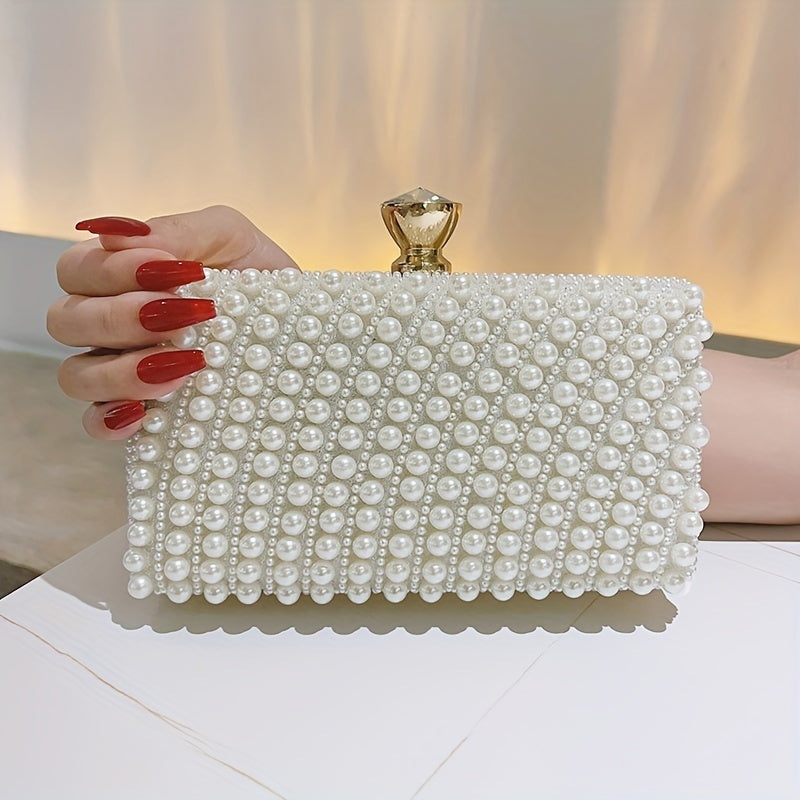 Elegant Mini Clutch Evening Handbag with Metal Purse Clasp Closure - Perfect for Weddings and Parties MyFave Boutique