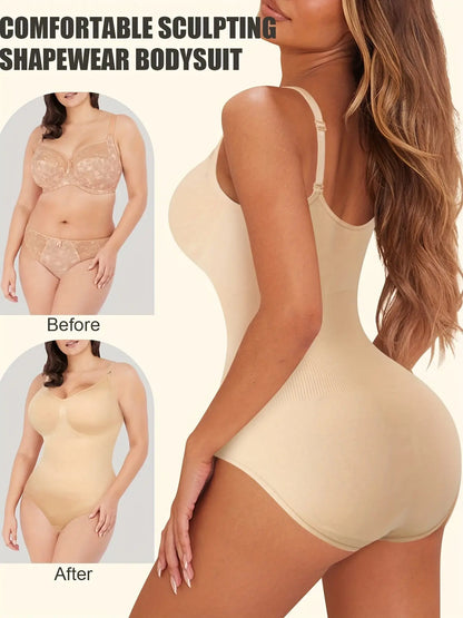 Women's Tummy Control Shaping Bodysuit, Butt Lifting Slip Body Shaper for Smooth & Sleek Silhouette MyFave Boutique