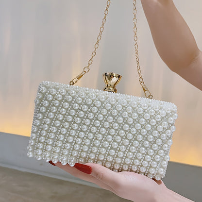 Elegant Mini Clutch Evening Handbag with Metal Purse Clasp Closure - Perfect for Weddings and Parties MyFave Boutique