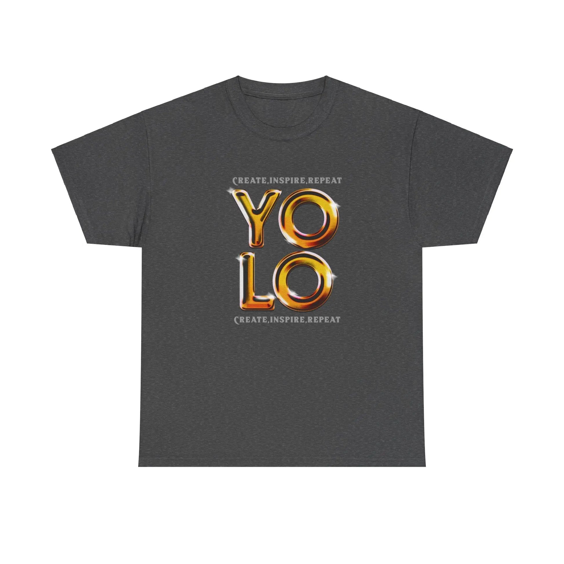 Create, Inspire, Repeat, Yolo, Motivational, Inspirational Unisex Cotton T-Shirt Printify