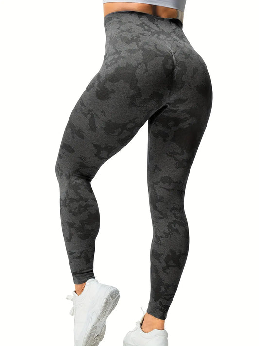 Camo Seamless High Waist Scrunch Butt Workout Leggings for Women - Athletic Gym Yoga Leggings MyFave Boutique