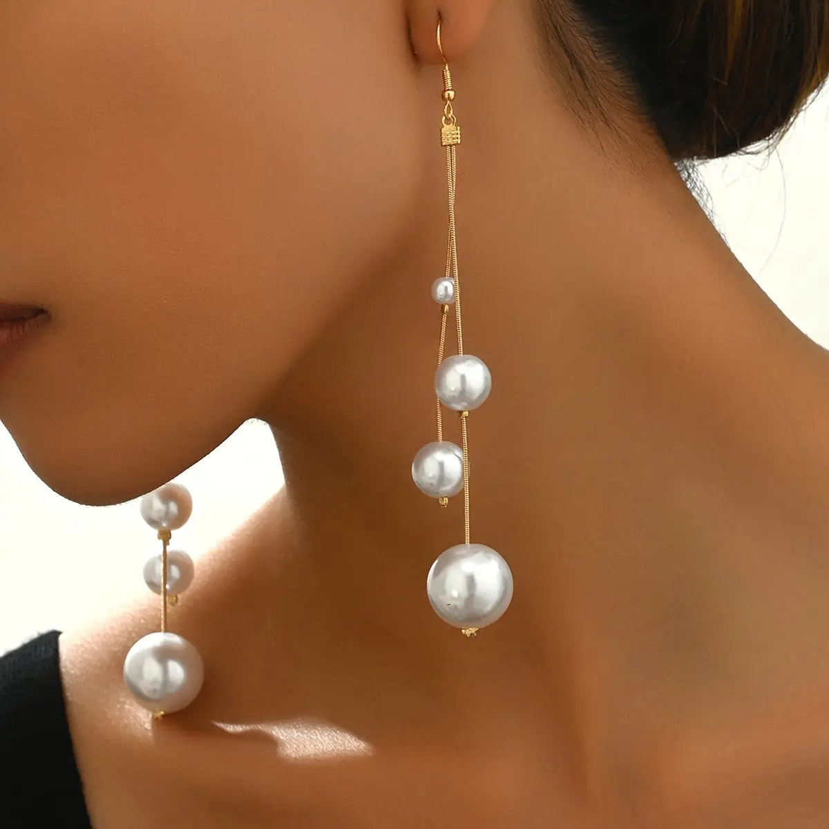 Elegant French-Inspired Faux Pearl Drop Earrings - Vintage Style, Resin Crafted for Women | Perfect for Parties & Casual Wear MyFave Boutique