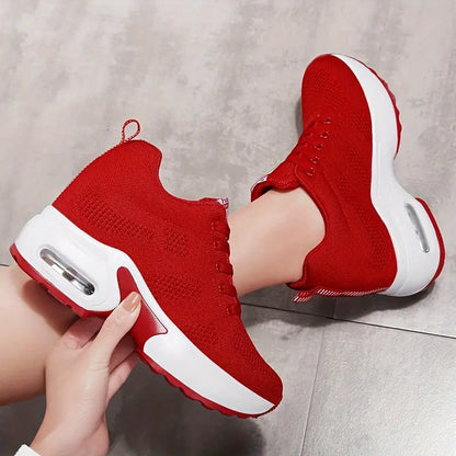 Women's Air Cushion Height Increasing Sneakers, Breathable Walking Trainers for Casual Outdoor Activities MyFave Boutique