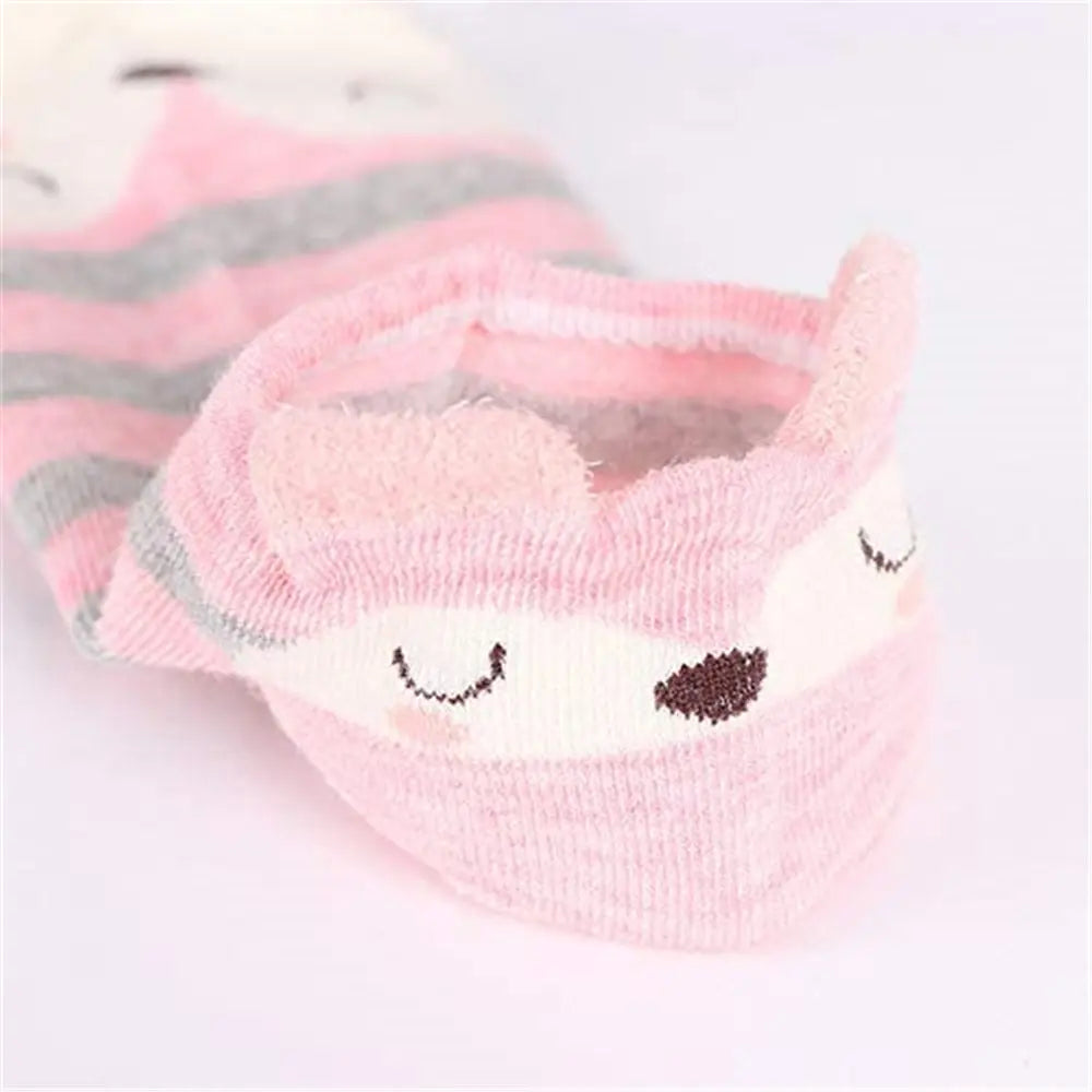 16pairs Women's Funny Cute Cartoon Stereoscopic Animals Ear Plush No Show Boat Socks MyFave Boutique