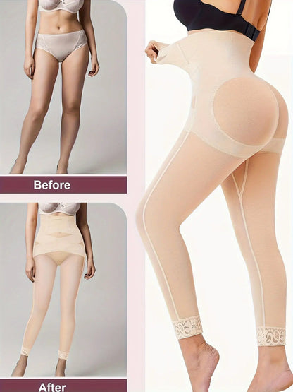 Double Cross Tummy Control Butt Lifting Shapewear Leggings for Women - Breathable Seamless Thigh Leggings MyFave Boutique